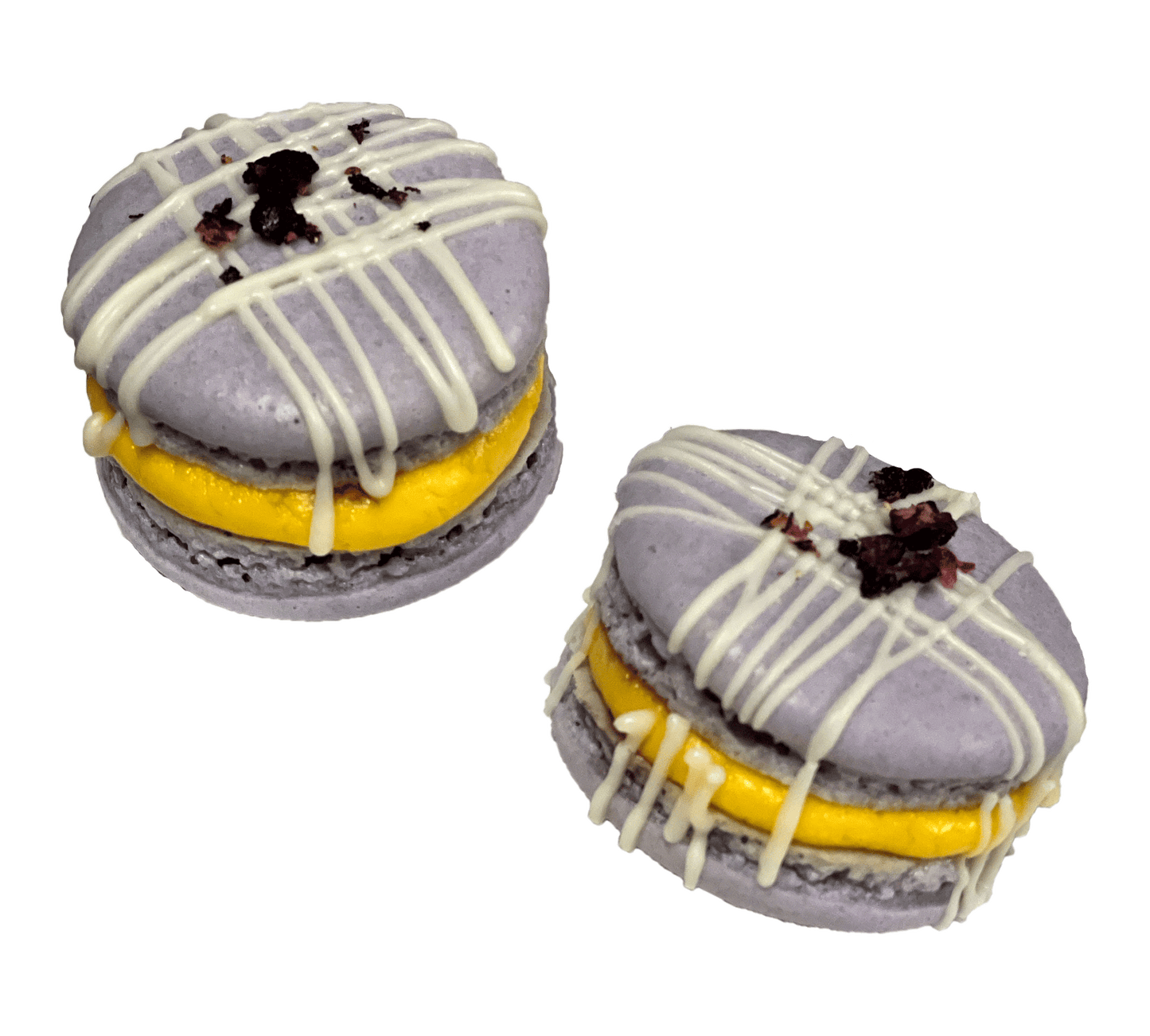 Blueberry Lemon Macarons