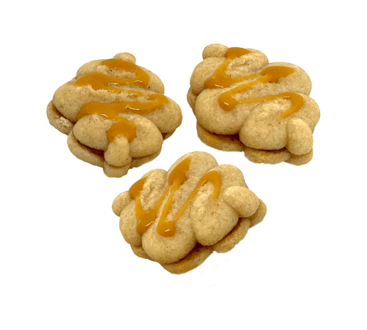 Caramel Apple Pie Sandwich Cookies
